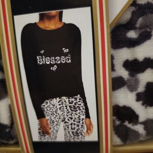 Cozy Black and White Pajama Set